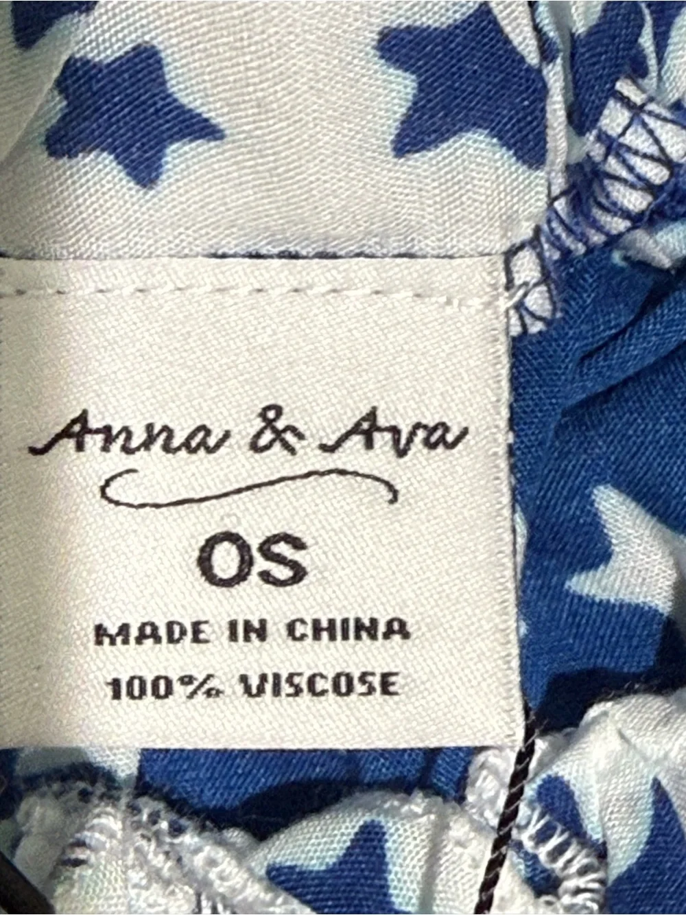Anna & Ava Blue and Red Star-Print Tie-Shoulder Midi Dress - Picture 5 of 5